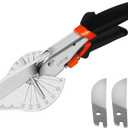 GARTOL Multifunctional Trunking/Miter Shears for Angular Cutting of Moulding and Trim, Adjustable at 45 To 135 Degree, Hand Tools for Cutting Soft Wood, Plastic, PVC, with Replacement blades (HD-3101 EU)