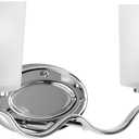 Progress Lighting P2019-15 Inspire Collection Etched Glass Traditional Bath Vanity Light, 2-Light, Polished Chrome