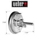 Weber Replacement Thermometer 67088, Center Mount, 2-3/8" Diameter