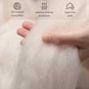 King Size Wool Comforter - Winter Warm Quilted Duvet Insert
100% Australian 300GSM Fill, Breathable Soft, Noiseless Cotton Cover, 8 Corner Ties, Reversible, White 90" x 102"