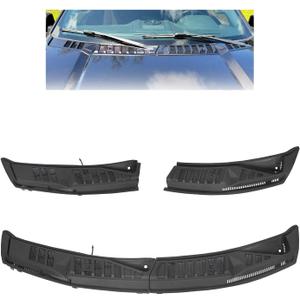 KUAFU Windshield Wiper Cowl Cover Panel Compatible with 2015-2020 Ford F150 Replacement for FL3Z15022A69B Left & Right Front Windshield Wiper Cowl Grille Insert Panel