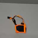 Dog Muzzle, Soft Breathable Muzzle for Small Medium Large Dogs, Air Mesh Nylon Muzzle Cover Prevent Biting Barking Chewing, Adjustable Drinkable Pet Muzzle 6 Sizes (Orange,M)