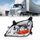 Fit for 2011-2023 Peterbilt 579 587 Class 8 Truck Projector Headlight Headlamp Chrome Housing Assembly Replacement Left