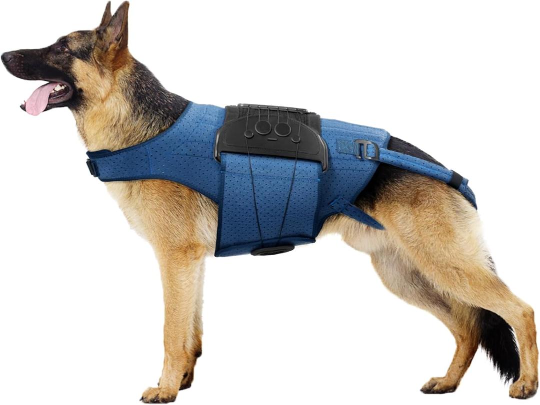 Dog Back Brace for IVDD, Arthritis, Slipped and Herniated Discs Provides Back Support and Pain Relief, Stabilizes Spine for Surgical Recovery and Mobility, Dogs Back Disease Prevention(Blue, XL) (Extra Large)