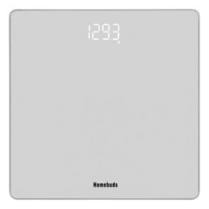 Homebuds Bathroom Scale for Body Weight, Precision 0.1lb by Our Professional Factory Since 2001, Weight Scale LED Display and Step-On, 3*AAA Batteries Included, 400lb/182kg, Silver