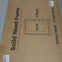 Natural Walnut 12x18 Picture Frames Mat to 9x12 Picture Display Set of 3,Original Wood Handcrafted 12x18 Wooden Certificate Frame with Tempered Glass Graduation Family Wedding Photo Wall Mounted