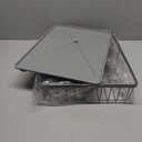 SNTD Dish Drying Rack - Small Dish Rack for Kitchen Counter, Stainless Steel Dish Drainer with Utensil Holder and Drainboard, 11" W x 15" L (Grey)