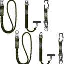 6 Pack Heavy Duty Braided Paracord Lanyard for ID Badges