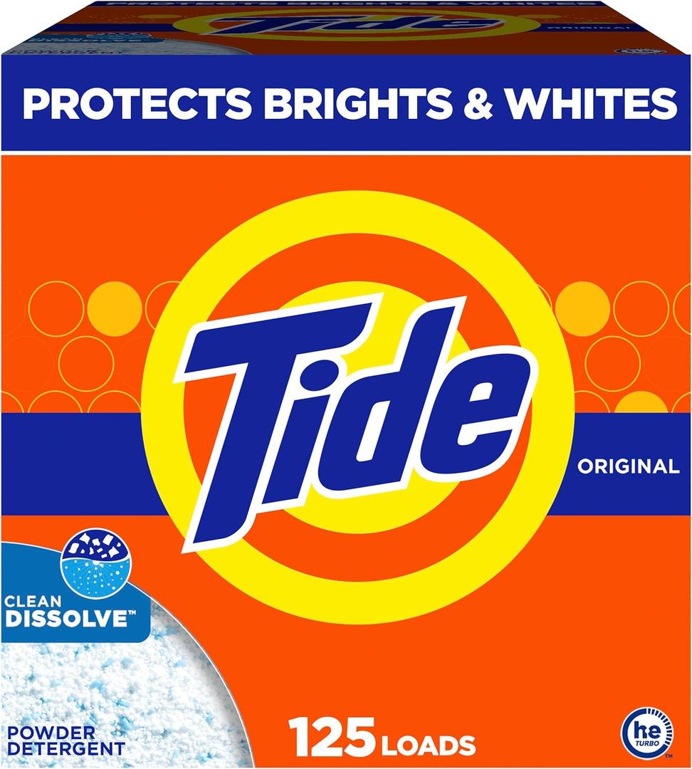 Tide Powder Laundry Detergent, Original Scent, 113 Loads, 143 oz