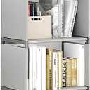 4-Cube Storage Organizer Shelf Tool-Free Assembly Cube Bookcase for Bedroom, Closet & Small Spaces, Bookshelf Organizer for Kids Clothes & Nursery