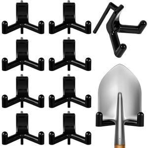 10 Pcs Tool Hooks Compatible with Plastic Shed Hanger, ABS V-Shaped Shed Hooks Multi Purpose Power Tool Hangers Holder Organization for Garden Tools Saving Space