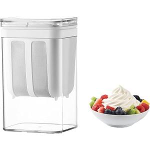 1100MLGreek Yogurt Maker - Ultra Fine Yogurt Strainer, Reusable Rice Tea Juicing Food Sieve Strainer (M)