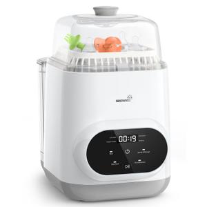 Grownsy EaseClean Bottle Washer Pro | All-in-One Bottle Washer and Sterilizer and Dryer | Baby Bottle Washer for Bottles, Pump Parts & Baby Essentials | Replaces Hand Washing (White)