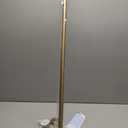 AIZESI One-Piece Brushed Gold Tension Shower Curtain Rod 54-90" No Drilling