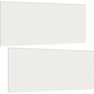 Pangda 2 Pack Replacement Fluorescent Light Covers 22.5 x 46.5 Inch Clear Acrylic Ceiling Lighting Panel Flat Sheet for Overhead Fixtures