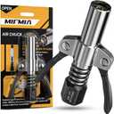 Locking Air Chuck, Heavy Duty Open Flow with Six Steel Jaws, Locks onto Any Tire Valve, No Leaks or Pop-Offs, Rated to 150 PSI - Open Flow