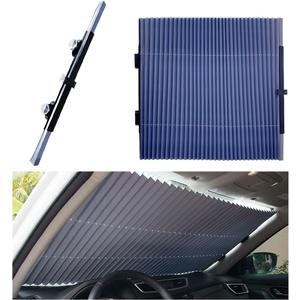 Retractable Windshield Sun Shade, 27.6"60" Sunshade Protector Blocks 99% UV Rays to Keep Your Car Cool, Front Windshield Sunshade Cover for Most Vehicles, Car Accessories (27.6"60")