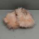 2 Pieces Women Faux Fur Headband with Elastic Winter Ear warmer Earmuff Ski Hat (Black, Pink)