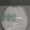 Toilet Seat with Toddler Seat, Potty Training Toilet Seat Round 2 in 1 Soft Close Quiet No Slapping, Magnetic Absorption, Easy to Install and Clean,White