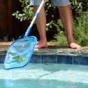 Swimline Leaf Skimmer with 48" Adjustable Aluminum Telescopic Pole