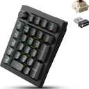 Keychron V0 Ultra 8K Polling Rate Wireless (2.4 GHz & Bluetooth) ZMK Custom Number Pad with Hot-swappable Brown Switches 360-Hr Battery OSA PBT Keycaps RGB Backllit for Mac Windows Linux
