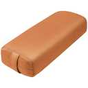 Premium Crushed Sponge Yoga Bolster Pillow for Yin Yoga, Restorative & Meditation - Rectangular Cushion (Orange, 27inch*10.6inch)