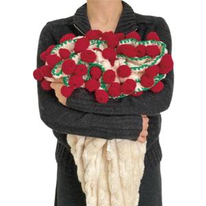 Rose Flowers Bouquet Blanket, Plush Flannel Rose Bouquet Throw Blankets Gifts for Mother's Day, Birthday, Valentine'Day, Home Decor, Bed, Sofa (59 Inches)