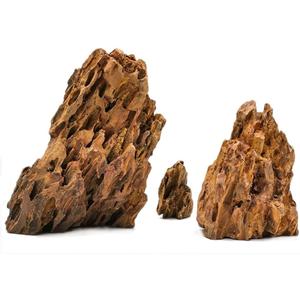 AWXZOM Natural Dragon Rock Carefully Selected Mixed Sizes, Decorative Aquarium Rocks, Aquarium Stones for Fish Tank