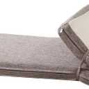 Saula 36 x 14 Inch Piano Bench Cushions for Indoor Furniture with Ties Non Slip Kitchen Dining Room Bench seat Cushion for Shoe Storage Ottoman Window Settee PadKhaki