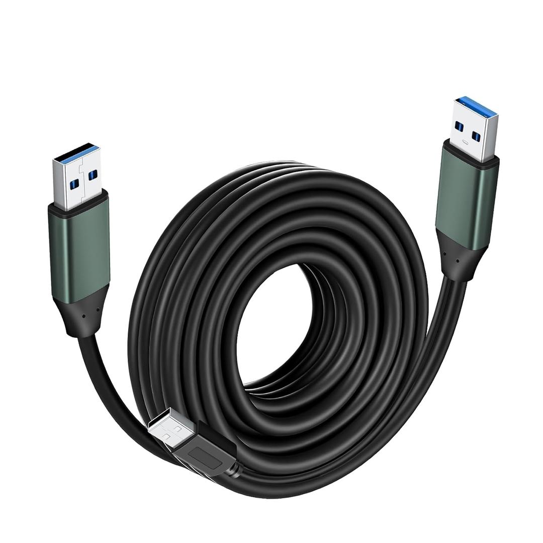 Kumiho 30Ft USB 3.0 Cable Male to Male Type A to A Cable for Data Transfer, Hard Drive Enclosures, Laptop Cooler, DVD Player, USB Hub