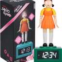 Paladone Squid Game Doll Alarm Clock - Officially Netflix Licensed Light, Kids Bedroom Accessories & Decor