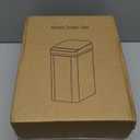 Yatmung 4 Gallons Bathroom Trash Can Automatic Touchless - 15.5 Liters Smart Trash Can Motion Sensor - Narrow, Plastic - Slim Electric Trash Bin - Skinny Garbage Can with Lid (Matte Black)