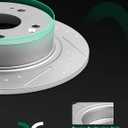 SCITOO Rear Brake Kits Slotted Brakes Rotor Brakes Pads:31479;D1336