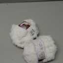 2 Pieces Soft Fur Yarn - Fuzzy, Fluffy Faux Fur Eyelash Yarn, Cream for Crochet, Knitting Projects - 30m/50g Each(White)