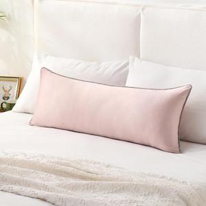 Decorative Throw Pillow Covers 14 x 36 Pink Pillow Covers Pack of 1 Modern Decorative Cushion Covers Rectangle Pillow Cover Cozy Lumbar Pillowcases Comfortable Soft Cushion Case for Couch Bedroom