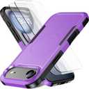 Magnetic for iPhone Air Case [Compatible with MagSafe] [Shockproof] [Heavy Duty Protection] Pocket-Friendly & Tough Non-Slip Protective Phone Cover for iPhone Air 6.5", Purple