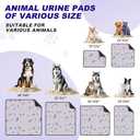 Washable Pee Pads for Dogs, 2Pack Reusable Puppy Pads, Super Absorbent & Leakproof Dog Pads, Anti-Slip Dog Pee Pads for Puppy Training & Incontinence, Feather Pattern 36"x41"