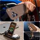 Magnetic for iPhone 17 Pro Max Case, Compatible with MagSafe, Integrated Silicone Camera Control Cover Protection, 3.0mm Thicken Silicone Phone Cover for 17 ProMax 6.9", Brown