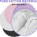 2 x UamGlsob Fuzzy Shoe Laces for Sneakers, 2/5"(10mm) Cute Wide Thick Plush Soft Fluffy Shoelace Strings for Trainers & Canvas (Purple)