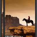A PLUS MAX 18x36 Picture Frame Set of 2 Black Light Weight Wall Mount