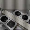 Sound bass ERA 100 Floor Stand, Twin (2pcs), Compatible with Sonos ERA100 & ERA 100 SL, Sonos ONE & Play:1 Speakers, Accessories Included. Designed in The UK, Double, Pair (White)