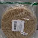 Round Woven Placemats 12 inch Set of 10 - Boho Rattan Placemats Natural Water Hyacinth Placemat, Farmhouse Weave Place Mats, Rustic Braided Wicker Table Mats for Dining Table,Home,Wedding