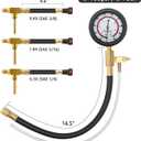 BETOOLL Fuel Pressure Test Kit 0-100PSI with 9.49,7.89,6.30 Fuel Line Fittings