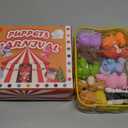 Oriate Zoo Animals Finger Puppets, 10PCS Infant Jungle Animals Finger Bath Pool Toys, Puppet Theater Storage Bags incl, 12m+ Toddler Travel Toys