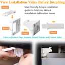 Vmaisi Adhesive Magnetic Locks for Cabinets & Drawers (32 Locks and 4 Keys)