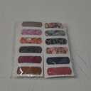 180 Pcs Flexible Fabric Adhesive Bandages Bulk Assorted Bandages Floral Breathable Fabric Strip with Non Stick Pad, Flexible Protection Wound Care for Women Cuts Scrapes First Aid, 12 Styles