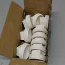 20Pack 1 Inch PVC Pipe End Cap - Male Threaded Plug Adaptor, Cleanout Plug Fitting for Water Line