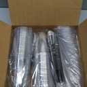 50PCS 16 oz Round Bottom Plastic Cups with Lids and Black Straws, Clear To Go Iced Coffee Smoothie Juice Cups, Disposable Cold Drink Bubble Tea Party Cups for Catering, Christmas, Birthdays, Takeout