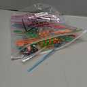 Bokon 24 Pack Axolotl Straws, Axolotl Party Supplies and Party Favors, Reusable Plastic Twisty Plastic Drinking Straws for Themed Decoration Supplies Favors, 6 Styles
