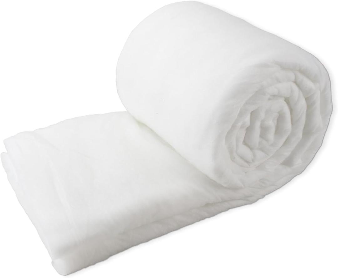 Upholstery Batting, Dacron Polyester Cushion Wrap for Foam Padding, Cushions & DIY Upholstery Projects (36" Wide 5 Yards, White)